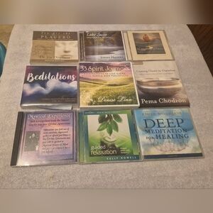 Meditation & Spiritual Audio CD Lot – Dispenza, Pema Chödrön, Denise Linn (9...